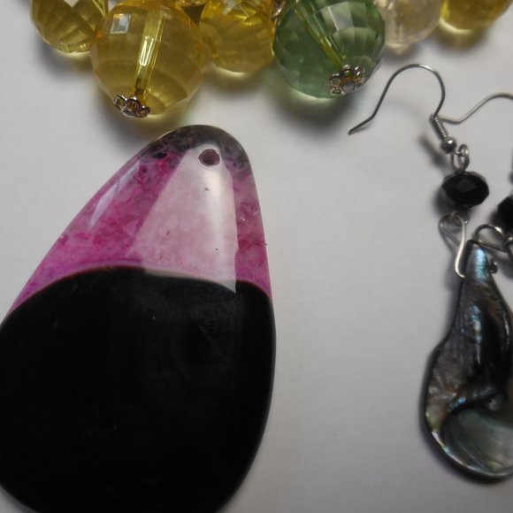 Junk drawer small lot random items sleep mask earrings photo frame - Picture 8 of 8